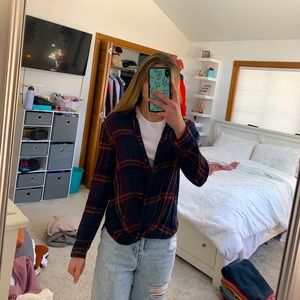 Twisted front flannel